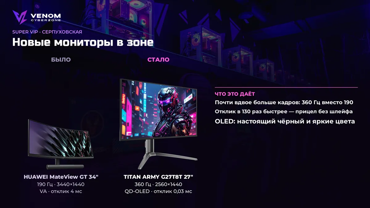 SUPER VIP на Серпуховской: Titan Army OLED 27" 360 Гц 🔥